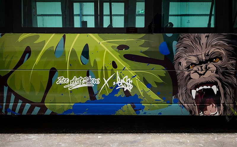 Le Zoo Art Show s’invite sur les transports lyonnais